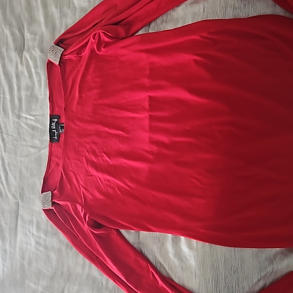 Joseph Ribkoff red blouse - Picture 2 of 2